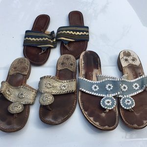 Two pairs of Jack Rogers